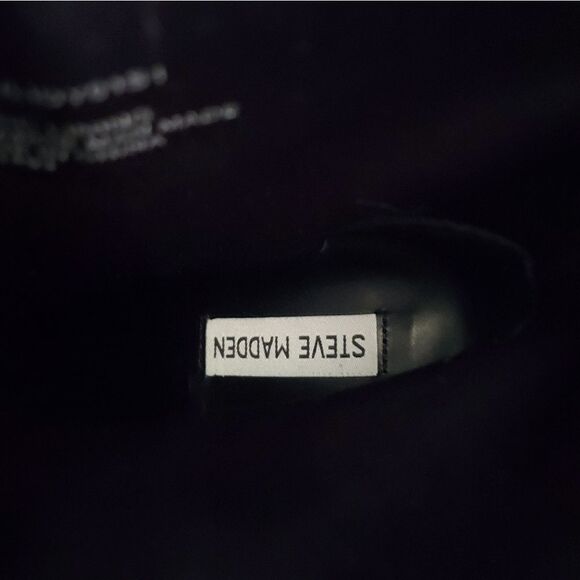 STEVE MADDEN Liddy Block Heel Bootie In Black Size 11 - Picture 10 of 10